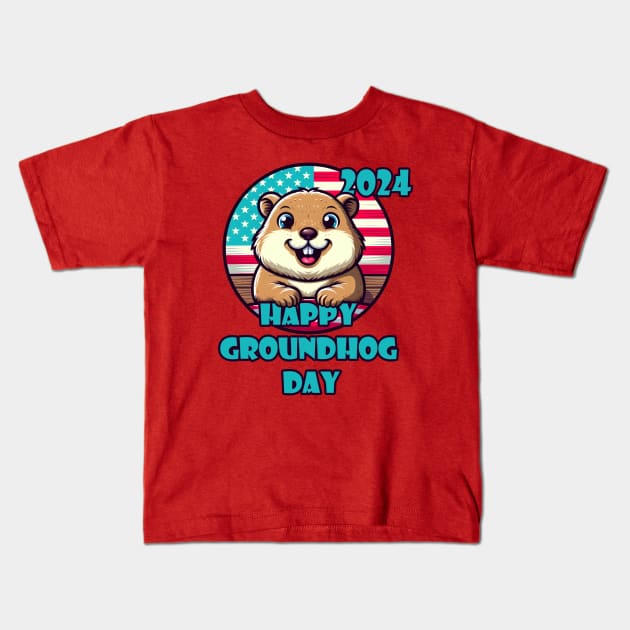 Only groundhog Kids T-Shirt by BukovskyART